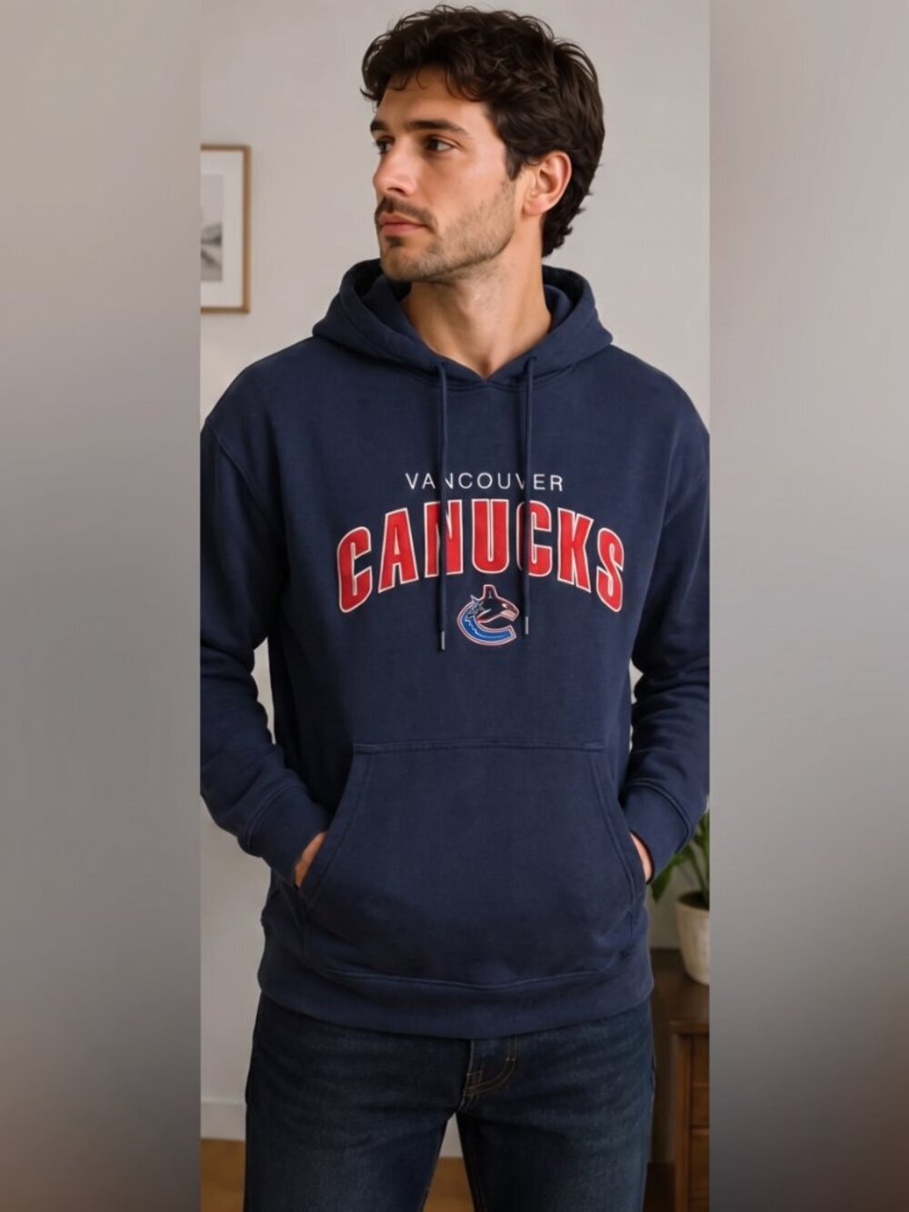 Mens Vancouver Canucks Hoodie (XL)